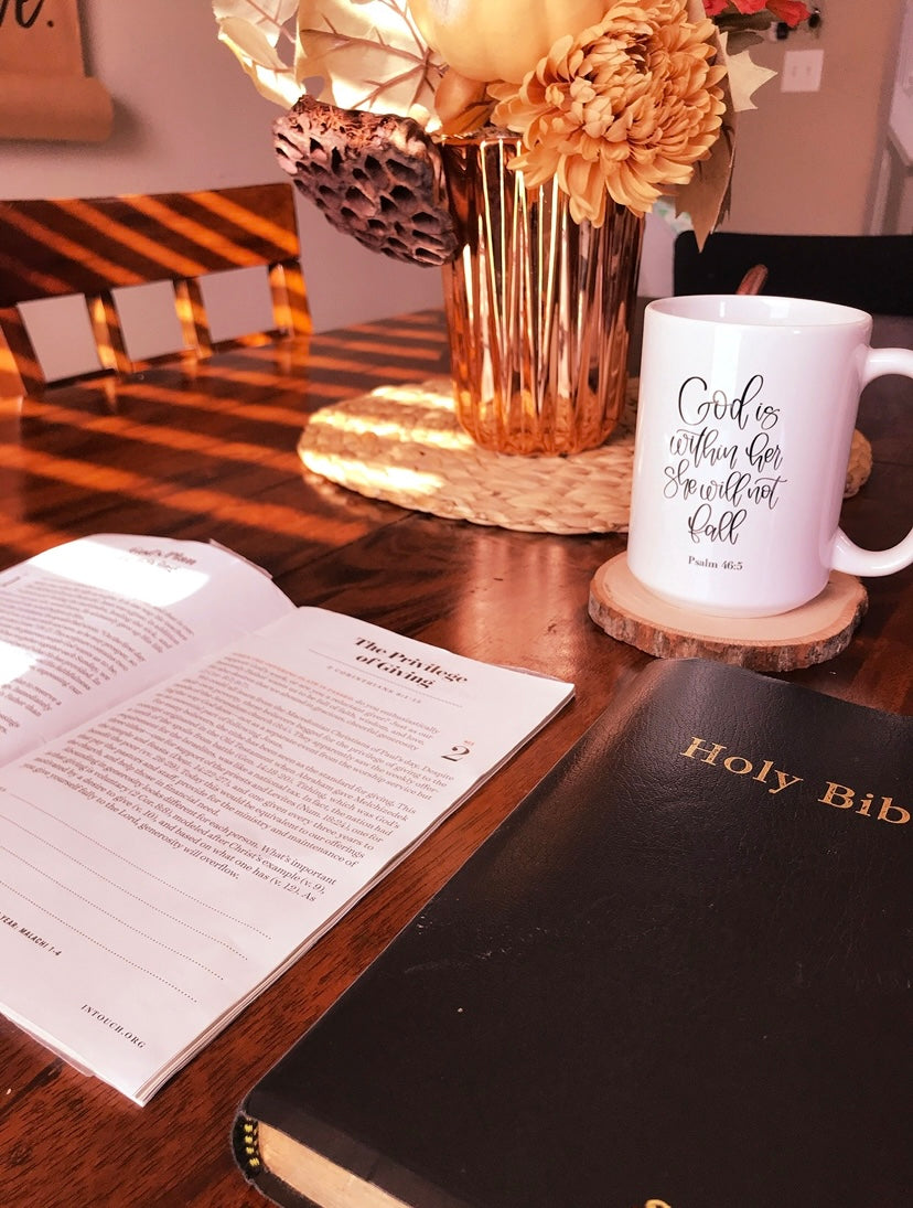 Salmo 46:5 Taza cristiana