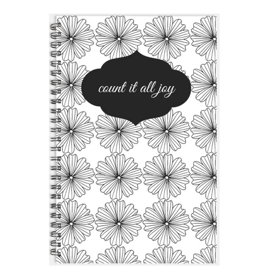 Count It All Joy Notebook Hardcover Spiral 5.5 x 8.5