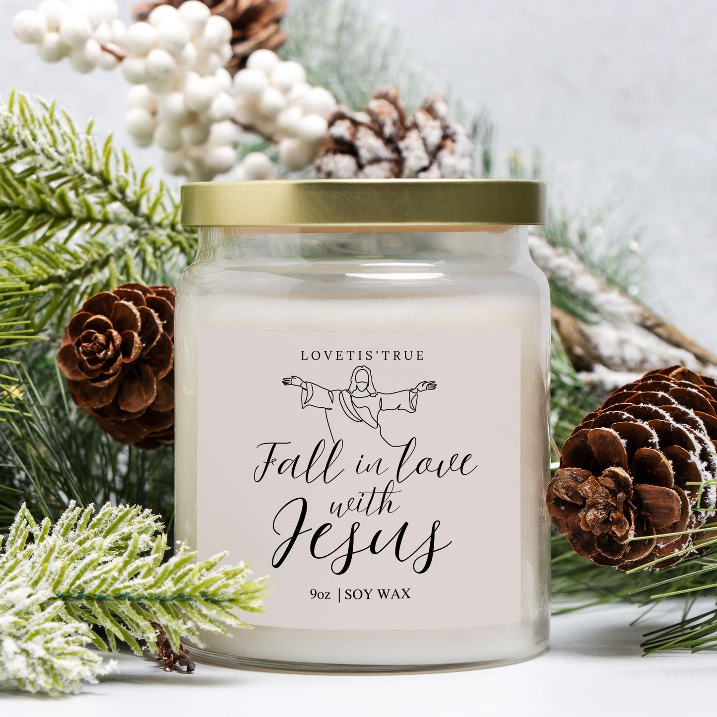 Fall in Love 9oz Inspirational Candle Jar