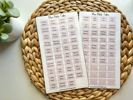 Bible Tabs Laminated Mini - Wild Flowers