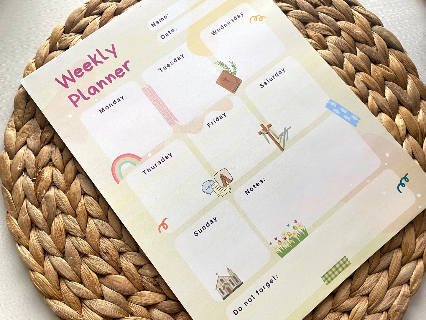 Weekly Planner Notepad