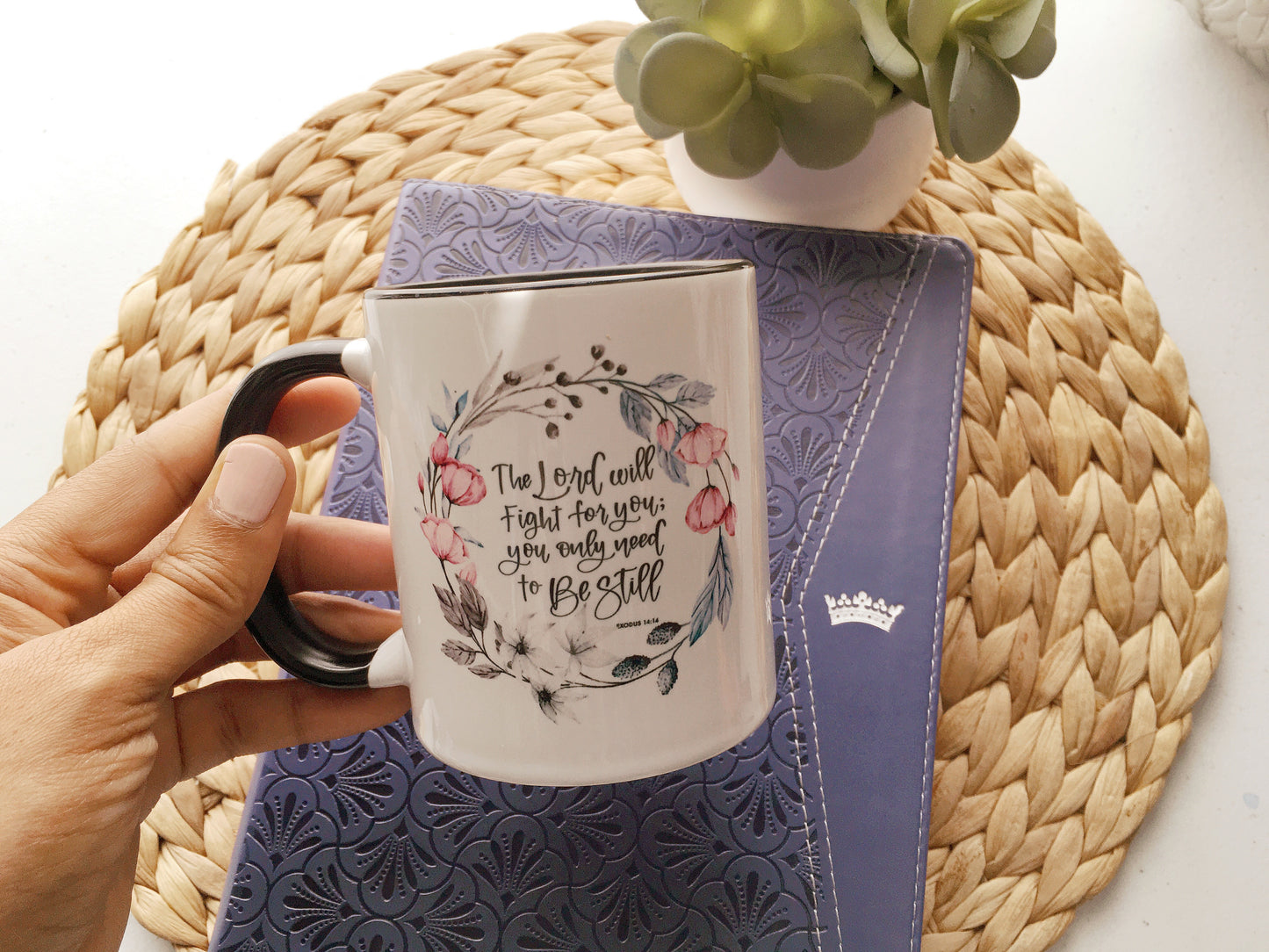 Exodus 14:14 Christian Mug