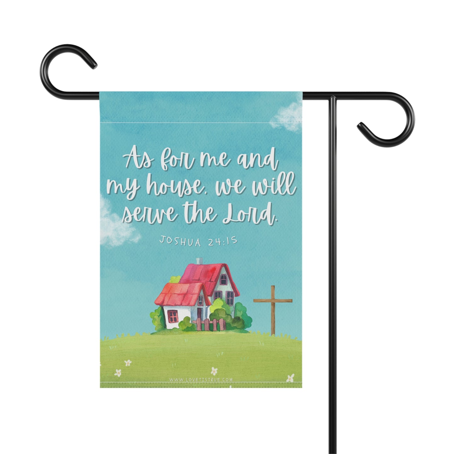 Joshua 24:25 Garden & House Banner