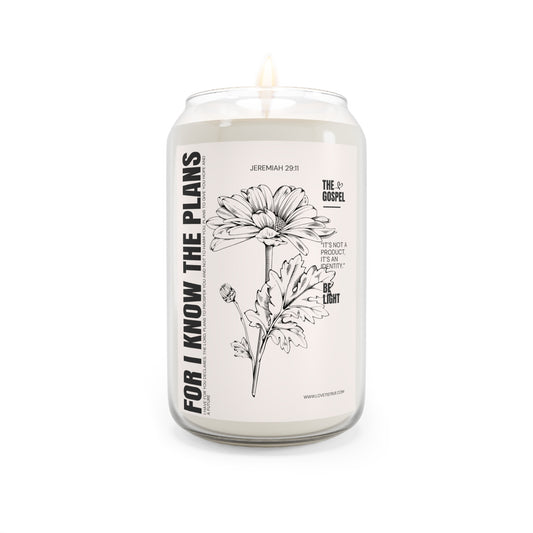 For I know Bible Verse - Scented Bible Verse Candle