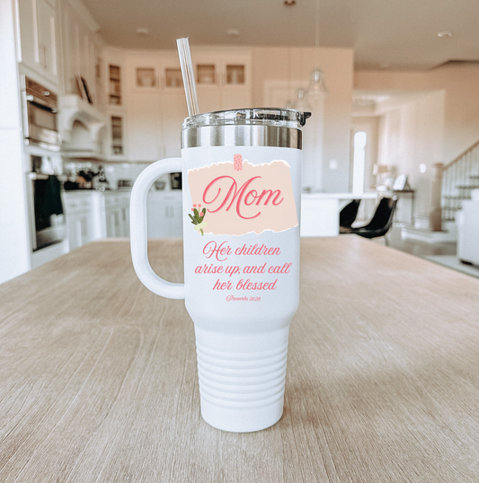 Mom's Blessing 40oz Insulated Travel Mug