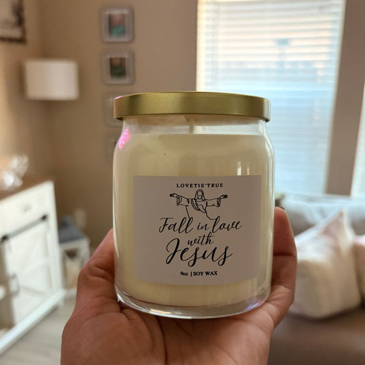 Fall in Love 9oz Inspirational Candle Jar