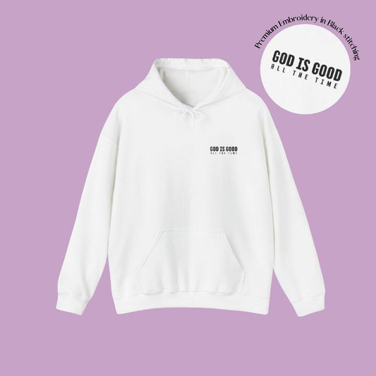 God is Good - Embroidery Heavy Blend™ Hooded Sweatshirt