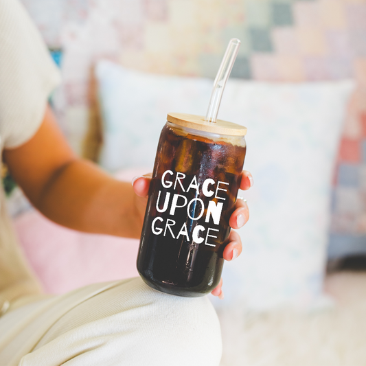 Gracia sobre gracia puede vidrio