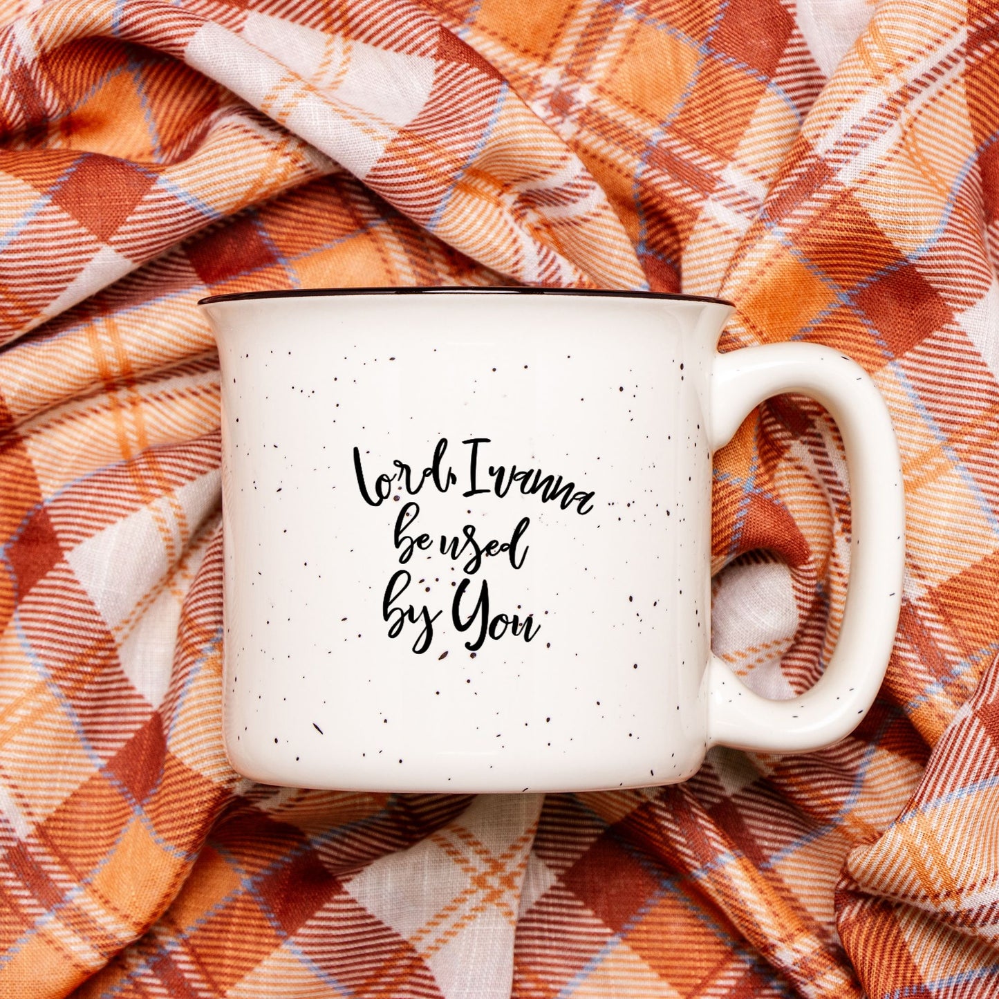 Used By You Speckled Cream 13oz Mug