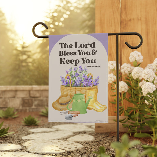 The Lord Bless You & Keep You – Numbers 6:24 - Welcome Garden Flag