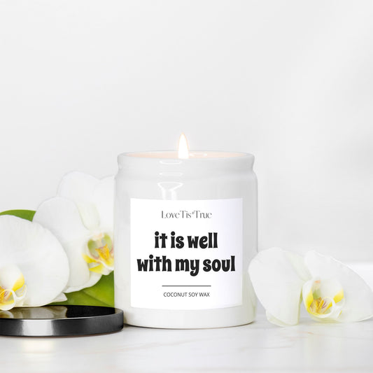 It is well with my soul 8oz Encouraging Candle
