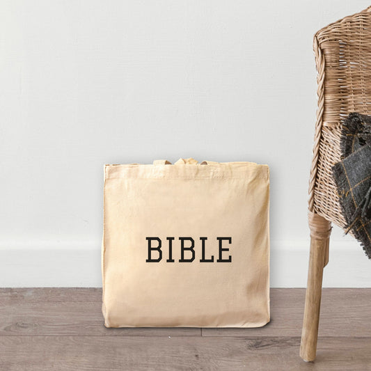 BIBLE - Cotton Canvas Tote Bag