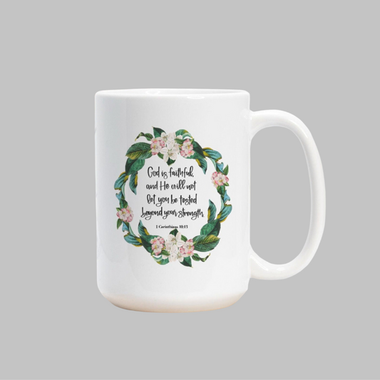 1 Corinthians 10:13 15oz - Bible Verse Mugs