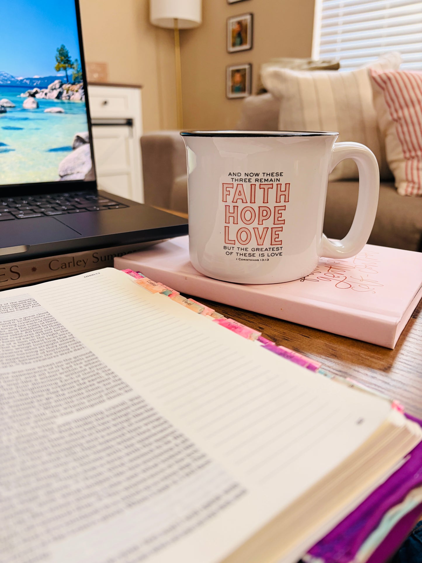 Faith Hope Love - 1 Corinthians 13:13 Camp Mug