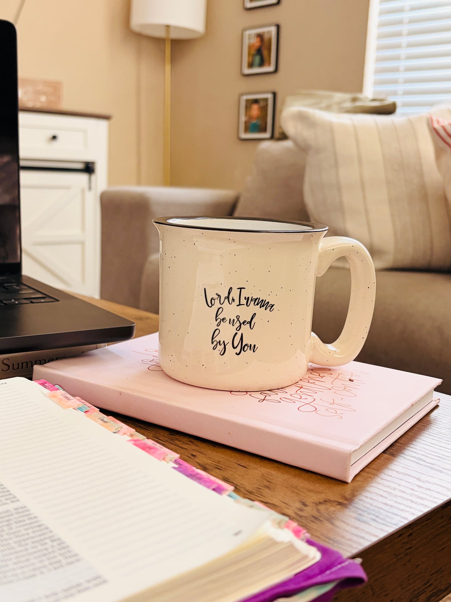 Used By You Speckled Cream 13oz Mug