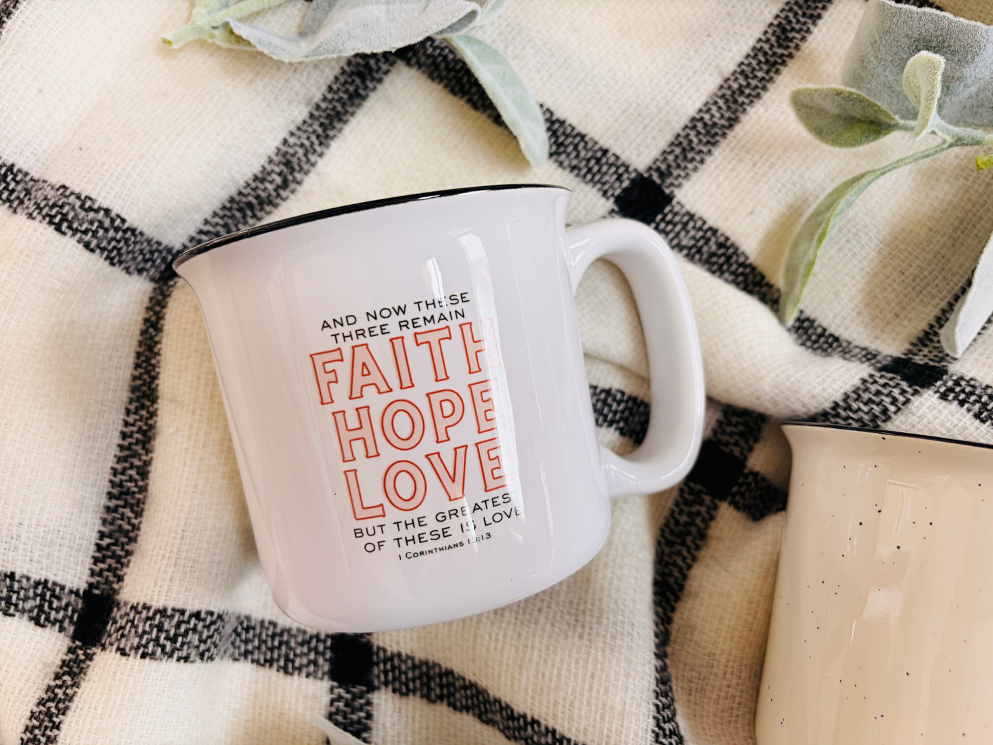 Faith Hope Love - 1 Corinthians 13:13 Camp Mug