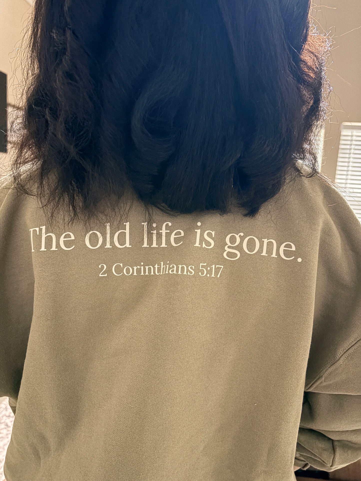 2 Corinthians 5:17 Crew Neck Sweatshirt