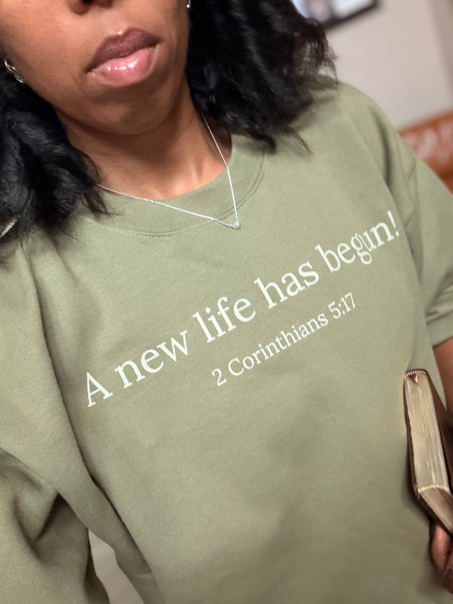 2 Corinthians 5:17 Crew Neck Sweatshirt