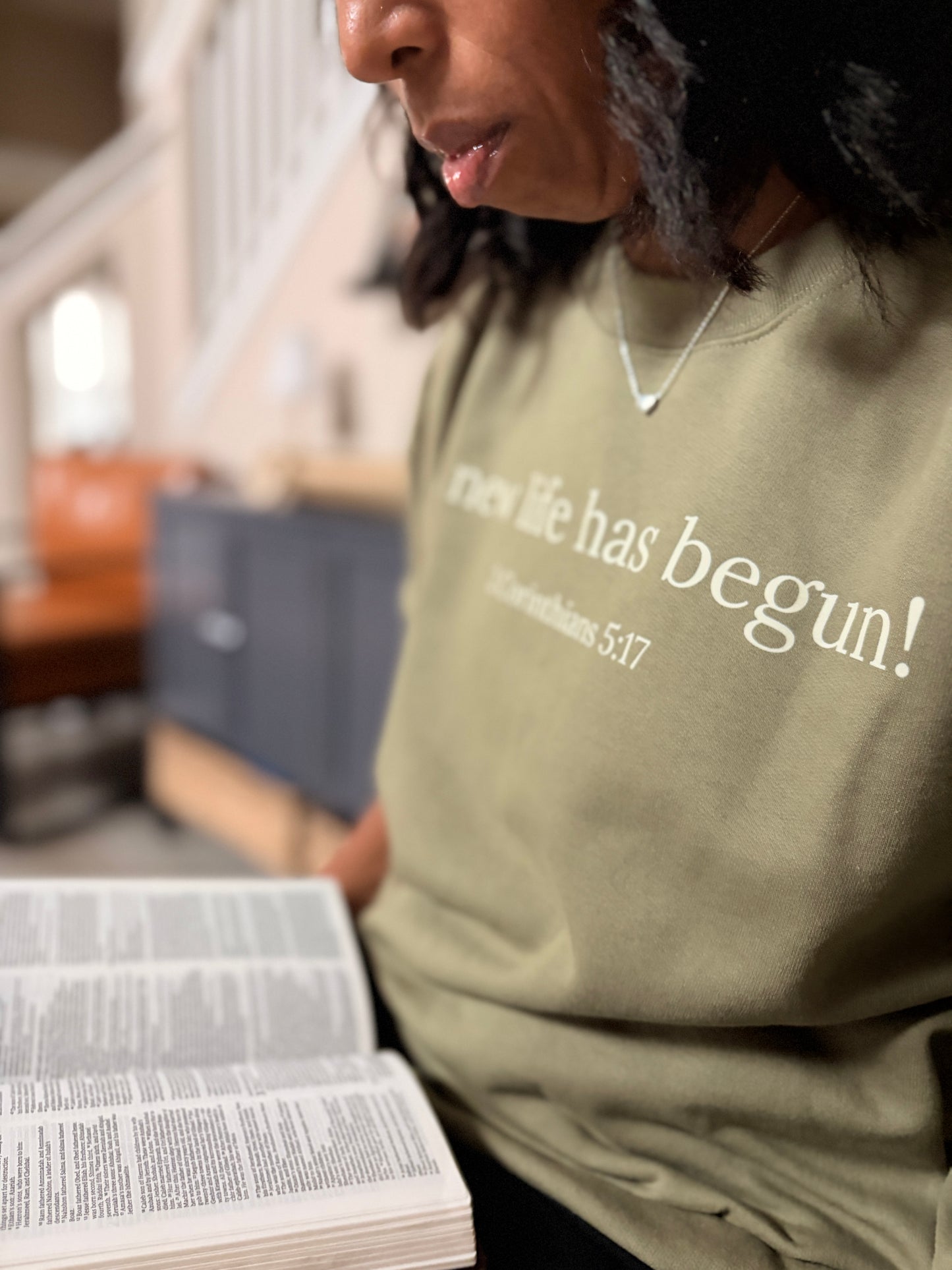 2 Corinthians 5:17 Crew Neck Sweatshirt