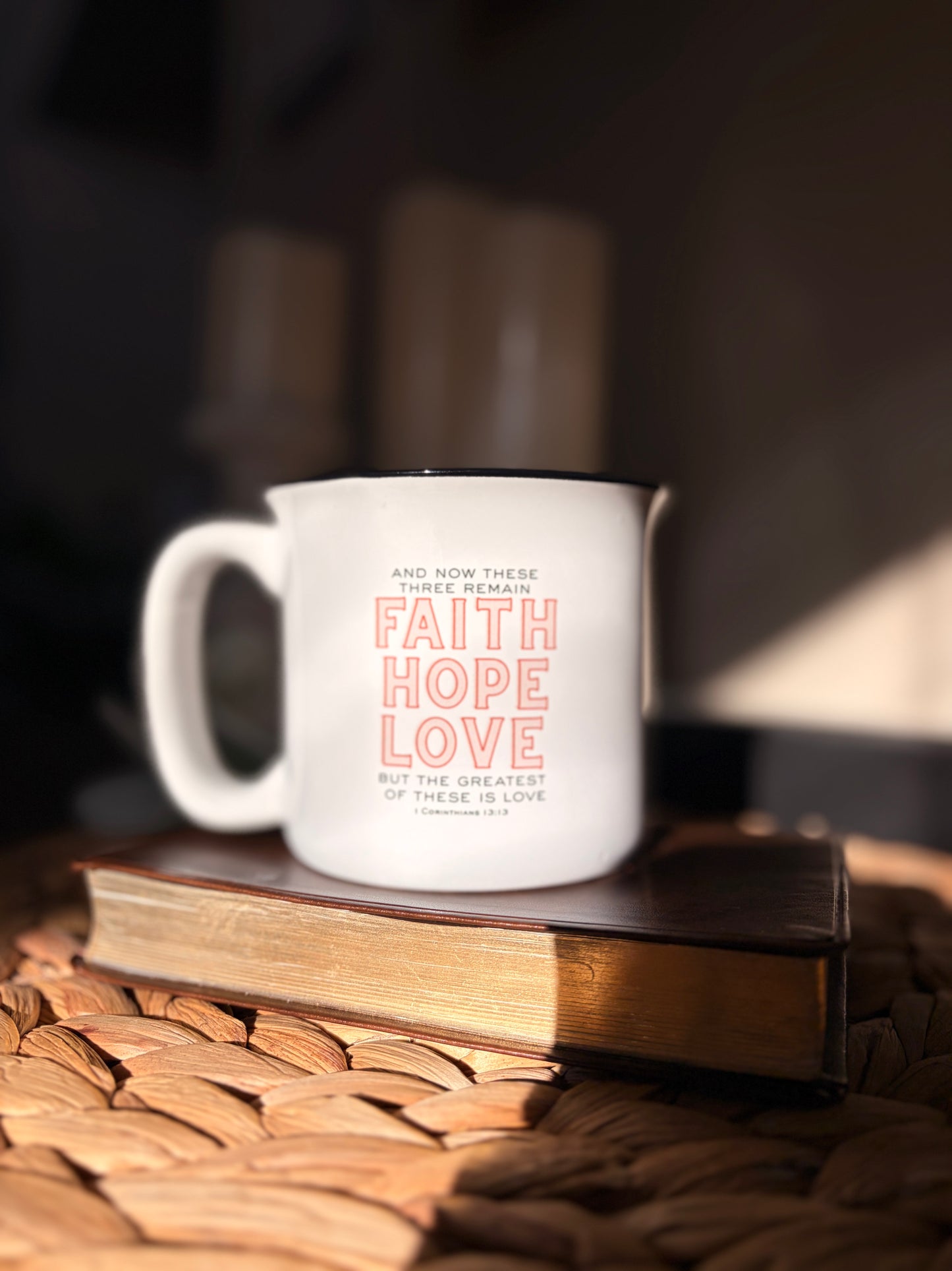 Faith Hope Love - 1 Corinthians 13:13 Camp Mug
