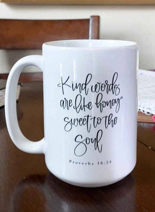 Proverbs 16:24 - Bible Verse mug