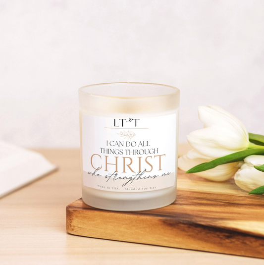 Philippians 4:13 Candle