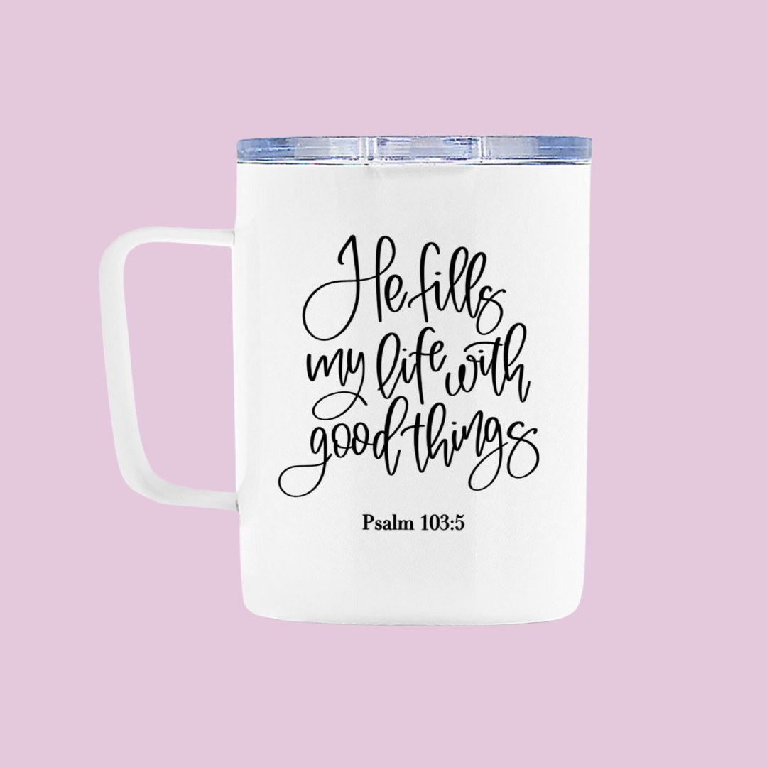 Psalm 103:5 - 10oz Travel Mug