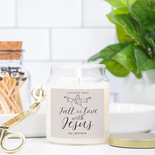 Fall in Love 9oz Inspirational Candle Jar