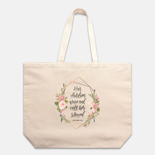 Sus hijos la llaman Blessed Tote extragrande