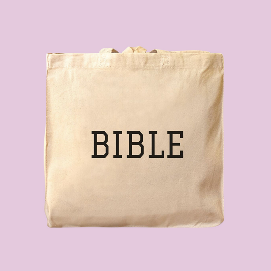 BIBLE - Cotton Canvas Tote Bag