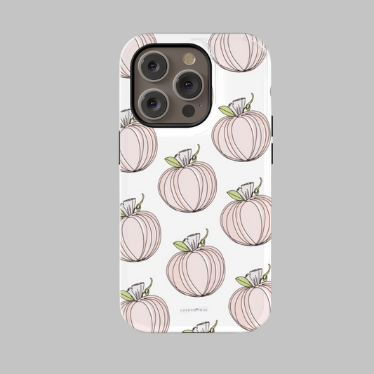 Pink Pumpkin Patch iPhone 14 Pro MagSafe Tough Mobile Phone Case