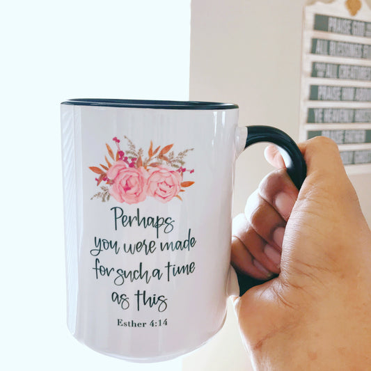 Esther 4:14 Bible Verse Mugs