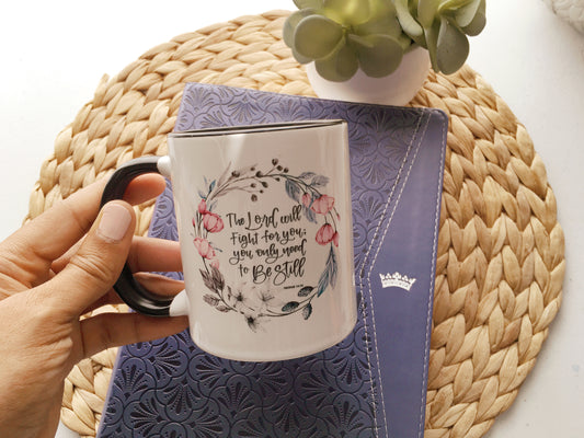 Exodus 14:14 Christian Mug