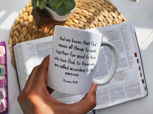 Romans 8:28 - Christian Mug